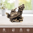 thumbnail image 3 of TEHAUX desktop dragon statue Dragon Turtle Statue Golden Outdoor Use 1Set, 3 of 6