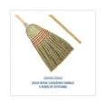 thumbnail image 3 of Parlor Broom, Yucca/corn Fiber Bristles, 55.5" Overall Length, Natural | Bundle of 2 Each, 3 of 5