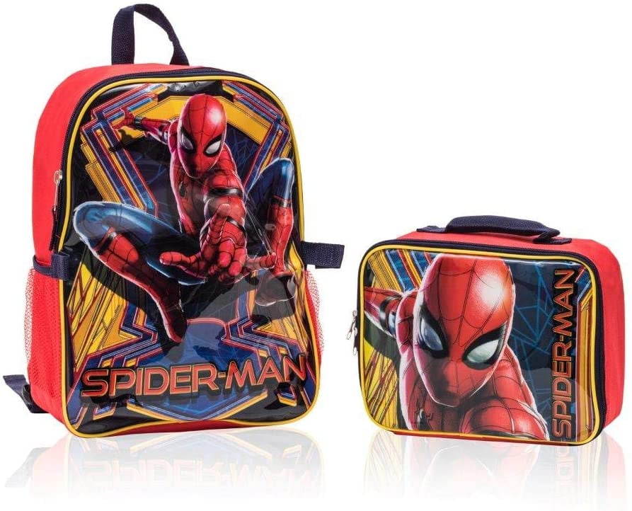 Officiel Marvel Iron Spiderman Lunch Box Isotherme École Snack Sac Sac à dos 
