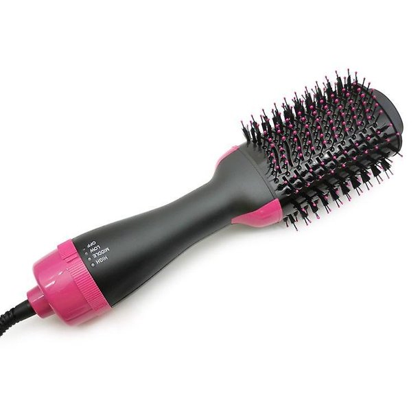 Secador de pelo cepillo secador de pelo cepillo en uno mejorado 2 en 1 secador de pelo y estilizador con iones negativos anti-frizz barril de titanio de cerámica cepillo de aire caliente cab