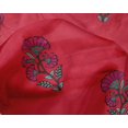 thumbnail image 4 of oneOone Silk Tabby Bright Red Fabric Floral Block Sewing Craft Projects Fabric Prints By Yard 42 Inch Wide, 4 of 4