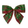 thumbnail image 3 of Northlight Plaid 2-Loop Christmas Bow Decorations - 5.5" - Red and Green - Pack of 6, 3 of 4