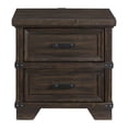 thumbnail image 3 of Picket House Furnishings Canyon Ridge 2-Drawer Nightstand with USB in Charcoal, 3 of 8