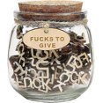 thumbnail image 1 of Wooden Papercut Postcard, Fuck Letter Jar Gift Jar, Jar of Fucks Gift Jar, Fuck Wooden Hollow Letter Piece To Vent Bad Mood, Wooden Papercut Postcard, 1 of 5