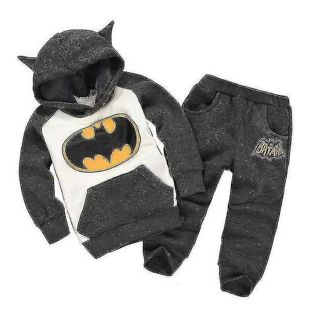 Conjunto de chandal de batman para ninos conjunto de pantalon con capucha de manga larga raglan deportivo