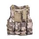 thumbnail image 1 of Chaleco militar ligero y ajustable para hombre, ideal para entrenamiento al aire libre, pesca, viajes, diseño de pitón del desierto., 1 of 12