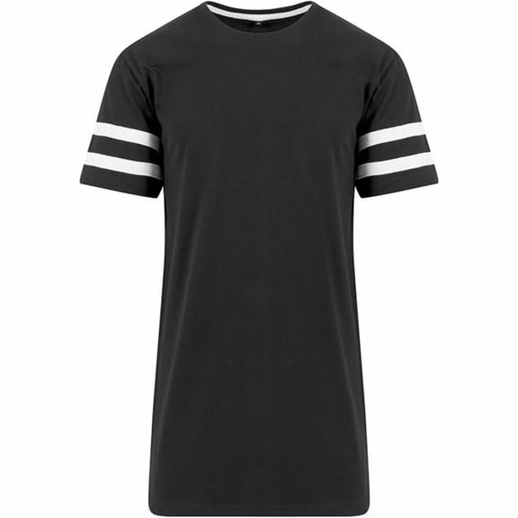 Build Your Brand  Stripe Jersey Short Sleeve T-Shirt