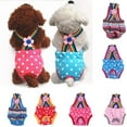 thumbnail image 6 of Dog Diaper Pants ,Rompers Style Adjustable Pet Underwear Dog Physiological Panty Panty Female Pet Physiological Pants with Strap - Polka Dot, 6 of 8