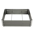 thumbnail image 3 of Ktaxon 48"L x 36"W x 12"H Iron Raised Garden Bed Dark Coffee, 3 of 13