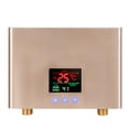 thumbnail image 1 of Amdohai Instant Water Heater 3KW Mini Electric Tankless Water Heater Wall-Mounted with LED Display 3-Level Temperature Adjustment Remote Control for Home Kitchen Bathroom, 1 of 8