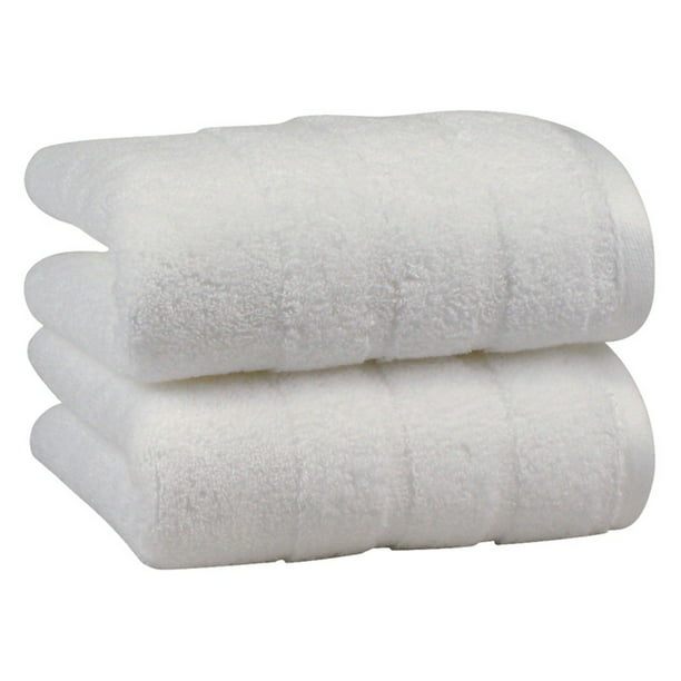 Luxury Hand Towel 2-Pack, Made in the USA with 100% Cotton from Africa -  Made Here by 1888 Mills, White