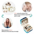 thumbnail image 4 of Dolphin Travel Portable Square Jewelry Stand, Earring Organizer, Ring Storage, Necklace Holder, Bracelet Stand - Suitable for Girls and Women, Travel Organizer Jewelry Boxes, 4 of 6