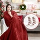 thumbnail image 5 of Medias Navideñas de Terciopelo Rojo para Invierno | Calcetines de Forro Polar Acolchado y Grueso para Mujer | Calcetines Suaves y Cálidos de Tela No Tejida para Dormir En Casa | Decoración Navideña p, 5 of 6