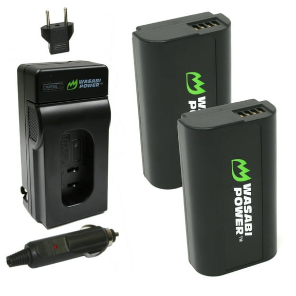 Wasabi Power Battery (2-Pack) and Charger for Panasonic DMW-BLJ31
