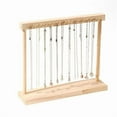 thumbnail image 3 of Solid Wood Necklace Display Stand - 12-Slot Jewelry Organizer For Sturdy Storage And Elegant Vanity Display, 3 of 4