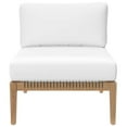 thumbnail image 4 of Modway Clearwater 6-Piece Wood Fabric Outdoor Sectional Sofa - Gray/White, 4 of 14