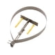 thumbnail image 4 of Soporte para tubo de chimenea, abrazadera portátil para conducto de humos de 13,5 cm/5,31 pulgadas de diámetro, soporte resistente y ajustable para Plata, 4 of 8