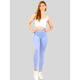 thumbnail image 3 of Legging de mujer MALABIS TEXTURIZADO AZUL CLARO estilo PUSH UP unitalla, 3 of 5