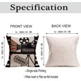 thumbnail image 4 of Movie Theater Cinema Throw Pillow Covers Set of 2 16x16 Inch Vintage Cinema Projector Popcorn Square Pillow Cases Personalized Home Decor Cushion Cover for Sofa Couch Bed (Movie), 4 of 6