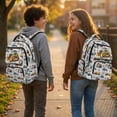 thumbnail image 3 of HUIACONG Construction Vehicle Backpack for Kids 9-12, Bulldozer Excavator Print School Bag, Lightweight Water Resistant Bookbag for Daily School, 3 of 7