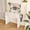 White + MDF, variant on LED Mirror Vanity Dressing Table with Lights for Women & Girls - 3-Color Adjustable Light Strips, 2 Large Drawers, Hair Dryer Stand & Non-Woven Storage Bag, Makeup Desk Bedroom Furniture