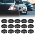 thumbnail image 2 of 25pcs 35mm Rubber Grommet Double Side O Ring Electric Cable Protector Black for Car, 2 of 7