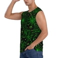 thumbnail image 3 of Picia Green Bright Web with Spiders mens Cotton Tank Undershirts , Moisture-wicking Ribbed Tanks, Lightweight Cotton Tank Undershirts-3X-Large, 3 of 8