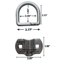 thumbnail image 3 of 3/8" Zinc Steel D Ring with Bolt-On Bracket (Set of 4) 1000205, 3 of 3