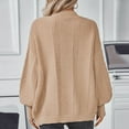 thumbnail image 5 of Scyoekwg Cardigan Sweaters for Women Button Sweater Cardigan Top Coat Winter Warm Jackets Casual Long Sleeve Solid Color Loose Outerwear (Khaki,M), 5 of 8