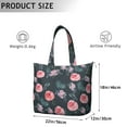 thumbnail image 4 of Flower Women's Large Weekend Travel Bag Moving Canvas Handbag Thick Double Layer Beach Weekend Travel Unisex Hospital Maternity Delivery with Toiletry Waterproof, 4 of 5