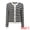 Black, variant on DARING DIVA Women's Striped Knit Long Sleeve Button Down Cardigan S Black