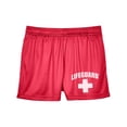 thumbnail image 4 of LIFEGUARD Officially Licensed Womens Active Running Performance Shorts Moisture Wicking (Red, L), 4 of 5