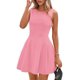 thumbnail image 1 of Vestido PRETTYGARDEN Línea A sin mangas rosa XS, 1 of 8