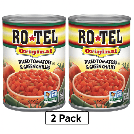 (Pack of 2) ROTEL Original Diced Tomatoes and Green Chilies, 10 oz