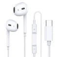 thumbnail image 1 of Auriculares tipo C para iPhone 15 15 Pro 15 Pro Max 16 16 Pro 16 Pro Max Auriculares con cable, auriculares estéreo internos compatibles con la mayoría de los dispositivos con conector tipo C, teléfon, 1 of 5