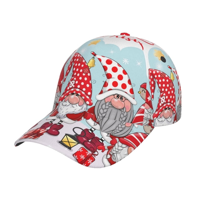 Fotbe Christmas Gorro Clásico de Béisbol, Gorra Ajustable con Broche Snapback, Gorro de Exterior de Algodón Suave