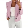 thumbnail image 2 of Sevevn Cardigan Sweaters for Women Women‘s’ Solid Color Long Sleeve Jackets Business Casual Cardigan Fashion Blazer Suit Coat Rollbacks Pink XL, 2 of 8