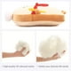 thumbnail image 5 of Almohada divertida de pan tostado de 17,7 pulgadas, almohada de peluche con forma de pan y bufanda roja, cojín de sofá con tostadas suaves para decoración del hogar, regalo para cumpleaños, 5 of 7