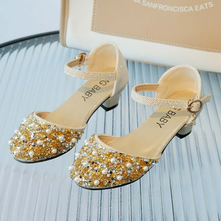 Levmjia Toddler Shoes Sandals Baby Kids Girls Boys Clearance Children s Rhinestone Decoration Princess Shoes Casual Buckle Sandals