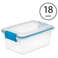 thumbnail image 4 of 7.5 Qt Gasket Box, Stackable Storage Bin with Latching Lid and Tight Seal, Plastic Container to Organize Basement, Clear Base, Lid, 1-Pack, 4 of 7