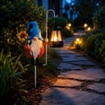 thumbnail image 4 of Solar Garden Gnome Stake, Outdoor Decorative LED Yard Light with Automatic Illumination, Weather Resistant Lawn Ornament for Garden Pathway Patio Courtyard Landscape Decor, 4 of 7