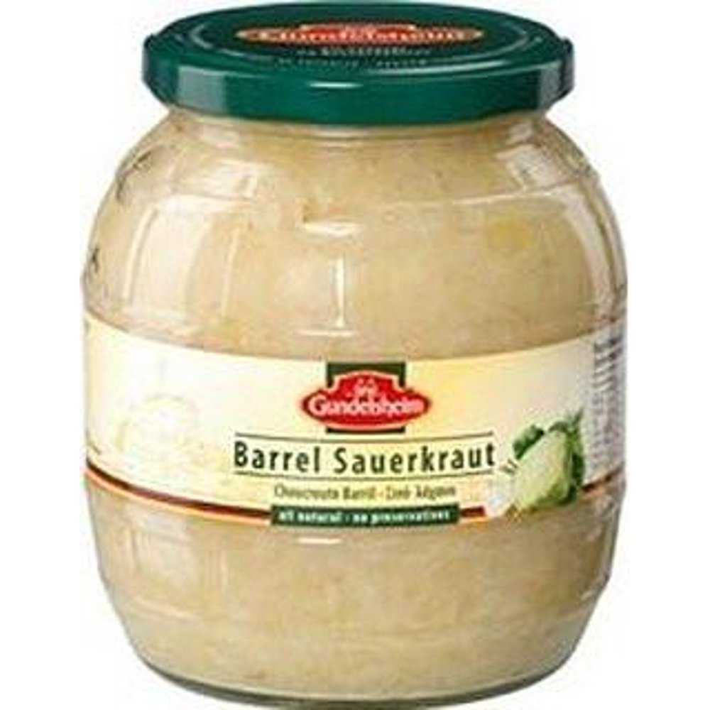Kuhne or Gundelsheim Barrel Sauerkraut, 28.5oz (810g)