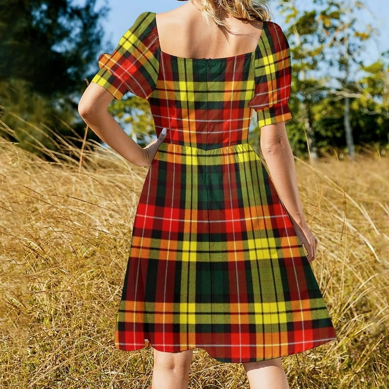 knee length dresses for ladies Giselle Tartan Dress by Hearts & Roses London X-Large