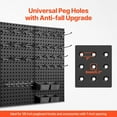 thumbnail image 5 of Metal Pegboard Panels 4 Pcs 24" x 12" Wall Organizer for Garage Tool Storage With Accessories, 5 of 9