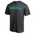 thumbnail image 2 of Men's Heathered Charcoal Boston Red Sox Blue Wordmark T-Shirt, 2 of 3