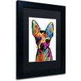 thumbnail image 2 of Trademark Fine Art "Chihuahua Dog White" Canvas Art by Michael Tompsett, Black Matte, Black Frame, 2 of 4