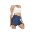 thumbnail image 3 of Pantalones cortos deportivos para mujer, cómodos, con cintura elástica y bolsillos para correr y fitness. Pantalones cortos casuales de algodón con cintura elástica y cordón ajustable. Pantalones, 3 of 4