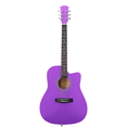 thumbnail image 2 of Tcbosik 41" Acoustic Guitar for Beginners, Full Size Beginners Set with Gig Bag, Pick, Strings, Capo, Tuner, Wrench Tool and Shoulder Strap, Purple, 2 of 10