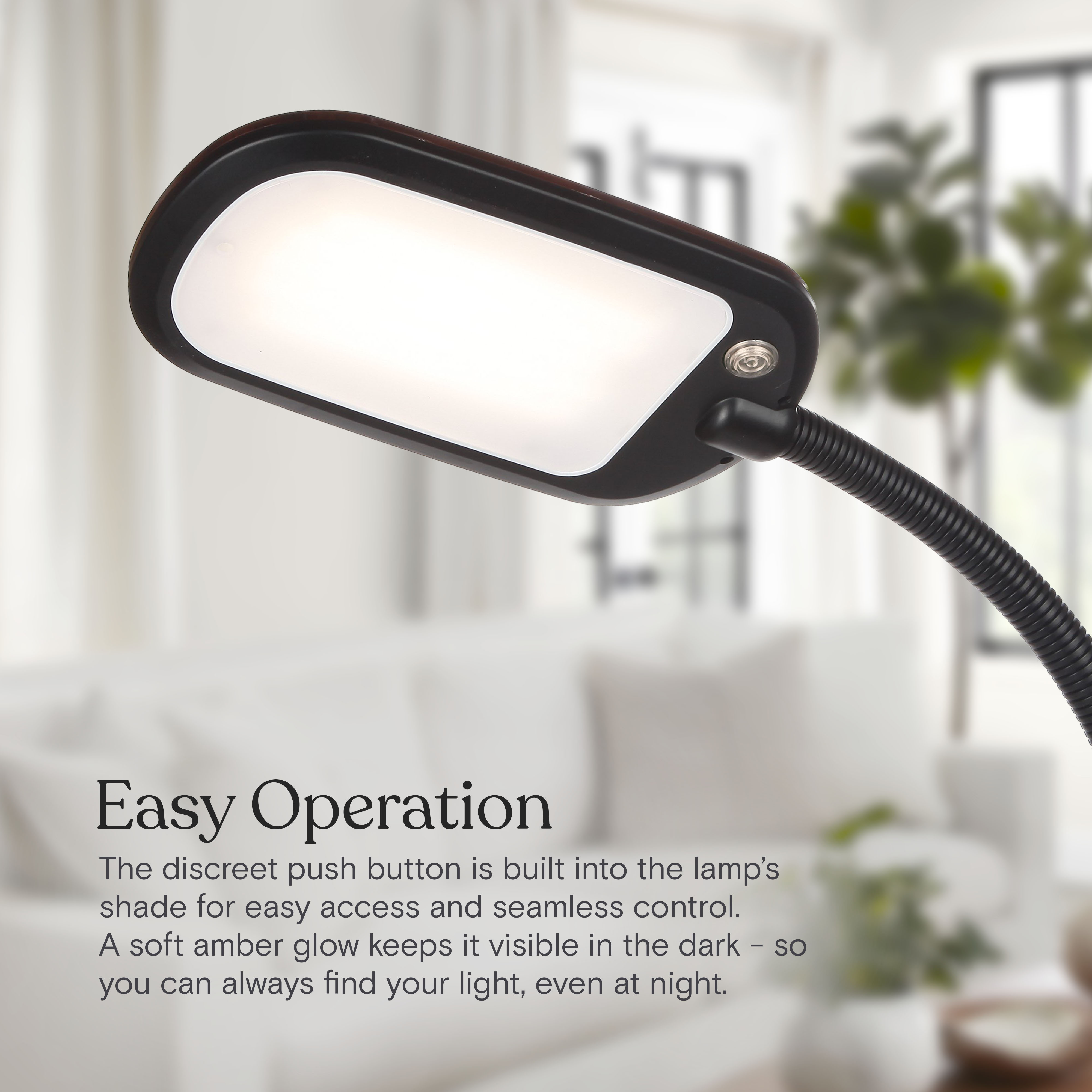 Brightech LitespanSlim 55 in. Brown LED Floor Lamp