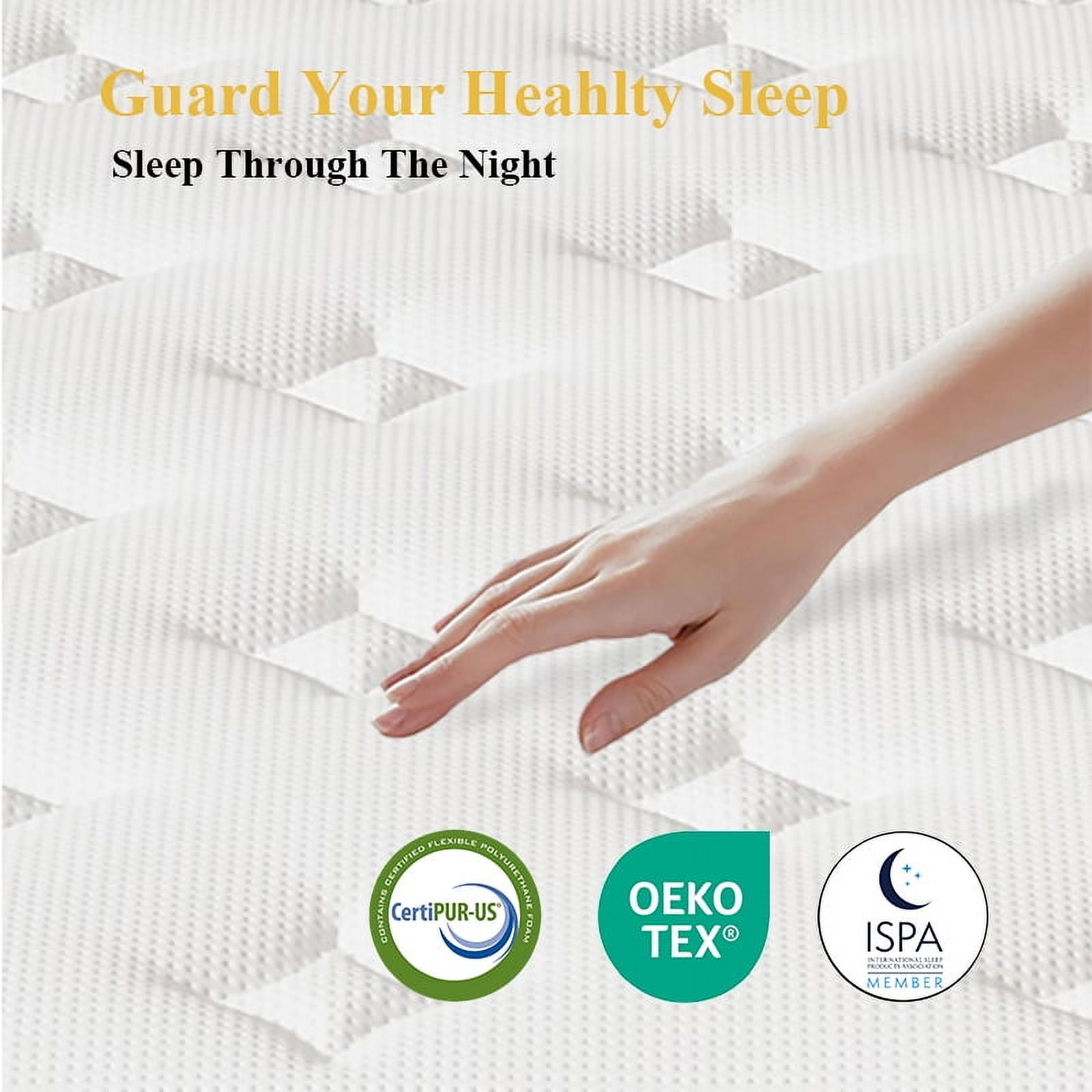 12 inch King Hybrid Mattress in a Box, Gel Memory Foam and Individually Pocket Innerspring, Euro Top Mattress Black, Medium Firm , Motion Isolation